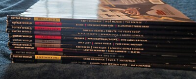 Guitar World Magazine 2015 Complete Lot Of 13 Dimebag Jeff Beck Iommi Gilmour