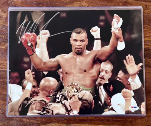 Mike Tyson Signed 11x14 Photo Boxing WBC Champ Auto Autographed PSA COA