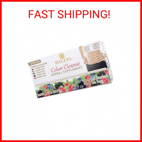 Hyleys Colon Cleanse Tea Assorted Flavors - 42 Tea Bags (1 Pack)