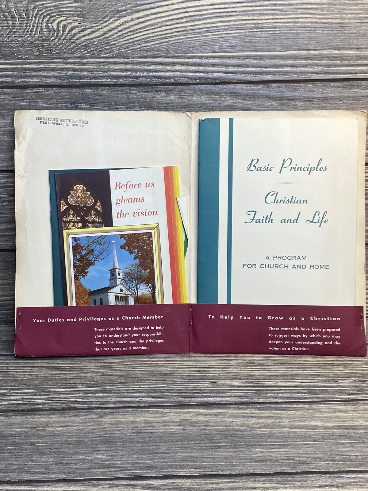 Vintage Central College Presbyterian Church Basic Principles Christian ...
