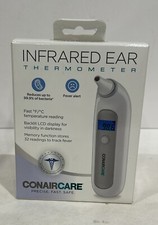 Conair Care Infrared Ear Thermometer With Backlit LCD Display B12 