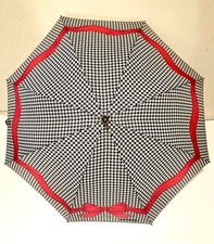 Vintage CHRISTIAN DIOR Logo Wooden Handle Umbrella