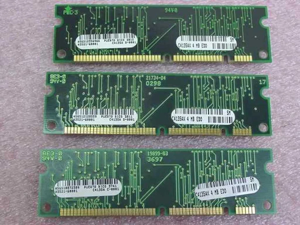 HP A3521-60001 4MB EDO Memory LaserJet 8000 - 4000 N/T/TN - C4135AX Rev D - Image 2 of 3