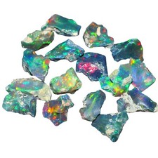 Black Opal Rough Lot 10 Pcs Natural Ethiopian Welo Opal Raw Crystal For Jewelry