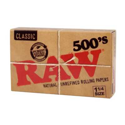 Zigaretten Papier Classic RAW 500's 1.1/4 500 Blätter (75x45mm)
