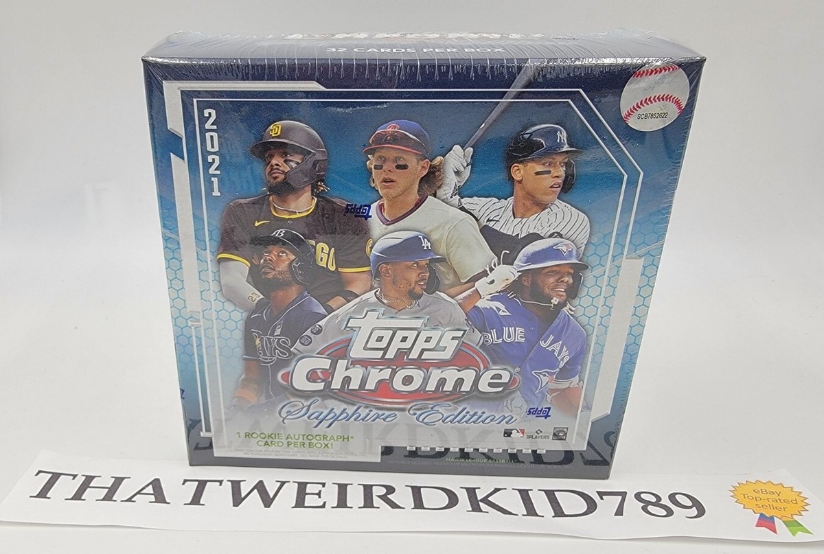 2021 Topps Chrome Sapphire MLB Baseball Hobby Box Factory