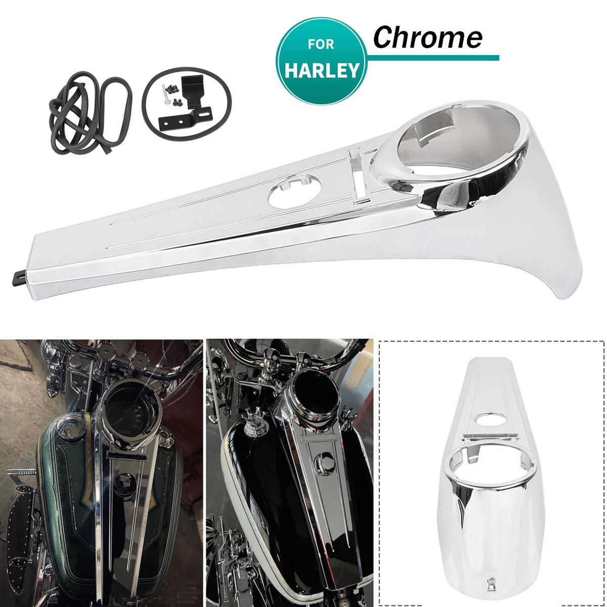 Extended Tank Dash Fuel Console For Harley Heritage Softail