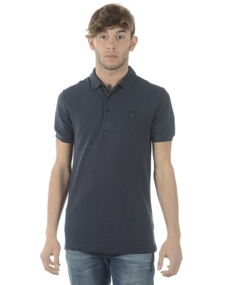 Polo Versace Collection Shirt Cotone Uomo Blu V800488SVJ00003 V7023