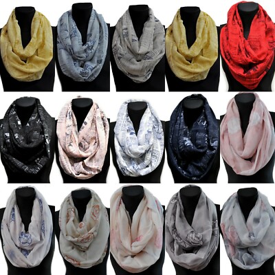 Loop Schal Loopschal Rundschal Schlauchschal Tuch Tücher Damenschal Cotton