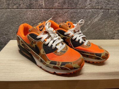 Nike Air Max 90 Orange Duck Camo CW4039-800 Sneaker US9.5 No Box