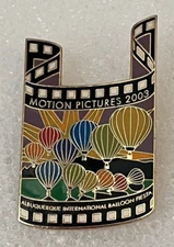2003 Albuquerque International Hot Air Balloon Fiesta AIBF Motion Pictures Pin
