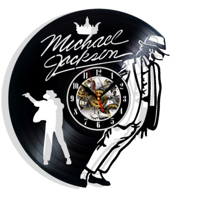 Michael Jackson Vinyl Wall Clock - Retro Decor - Unique Home Accent -  Gift