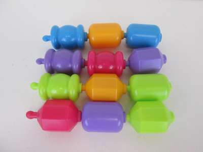 Fisher Price Snap Lock Classic Pop Beads Bright Colors Complete Set of 12
