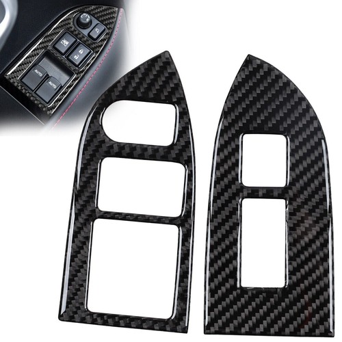 Real Carbon Fiber Door Window Switch Panel Trim Cover Fits 1320 BRZ 86
