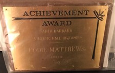 1972 Eddie Mathews Award HOF Banquet Award 1/1 Milwaukee Braves/Boston Braves Ex 1972 Eddie Mathews Award HOF Banquet Award 1/1 Milwaukee Braves/Boston Braves Ex