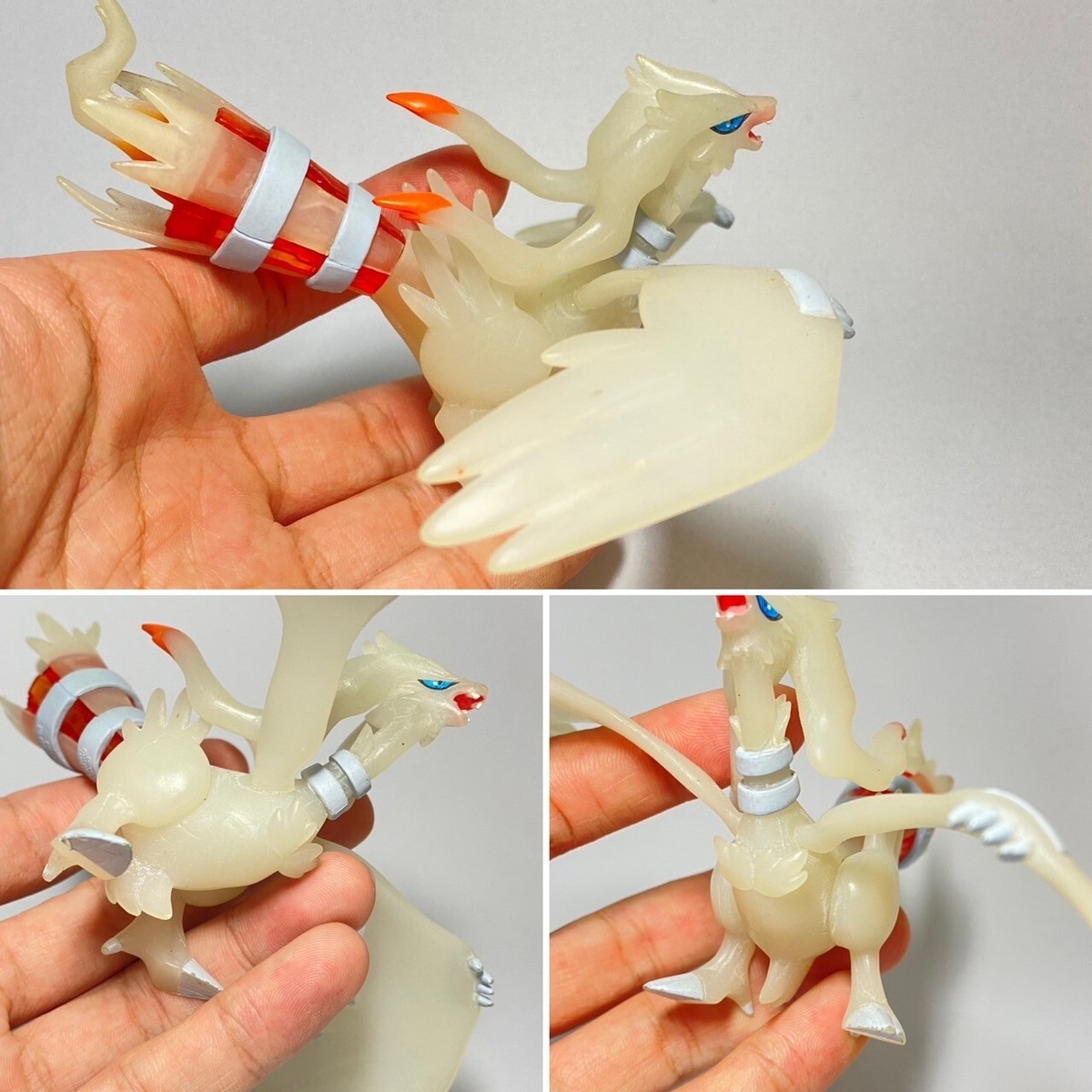 【オーダー品】るる様 Clear Reshiram Pokemon Monster Tomy Zukan1/40 Gashapon