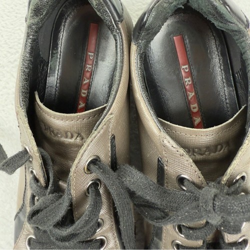 Prada Sport Two Tone Leather Low Top Sneakers Size 7.5 US/6 UK/40 EU 4E1835 - Bild 5 von 15