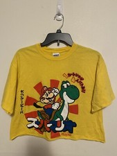 Retro 2009 Nintendo Super Mario Yoshi Japanese TShirt Medium Video Games READ P4