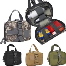 Tactical EDC Molle Bag Nylon Storage Pack Durable Flashlight Medical Tool Bags
