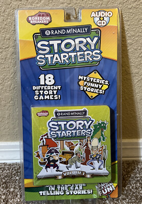 Rand McNally Story Starters Audio CD Book Game Car Travel Boredom Breakers NEW