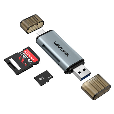 USB C/USB3.0 Micro SD Memory Card Reader Adapter for TF SD Micro SD SDXC SDHC