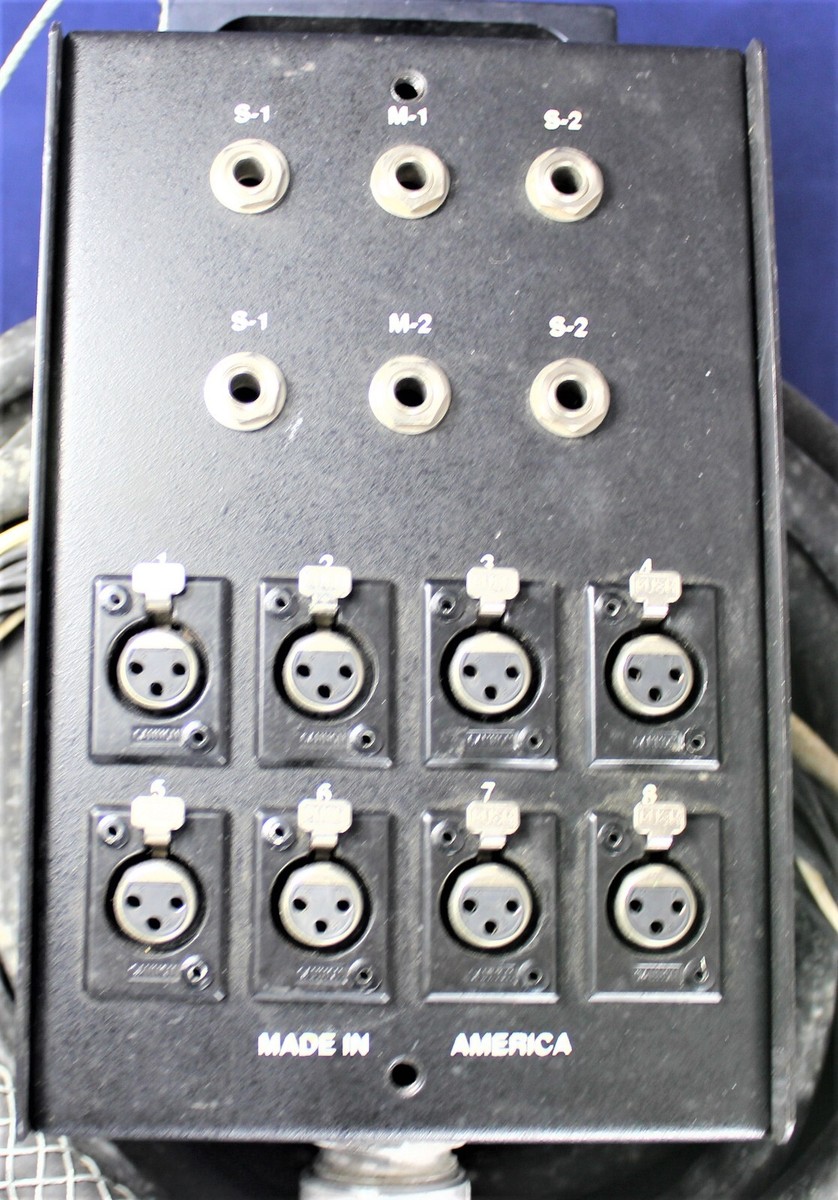 Rapco Horizon Audio 8-Channel Stage Box w/ Heavy-Duty Snake Cable