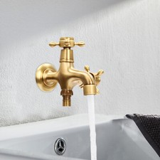 Retro Wandmontage Waschtischarmatur Bad Armatur Garten K??che Kalt Wasserhahn