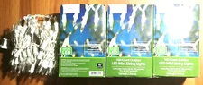 Lot of 4 Mainstays WARM LIGHT 100Count Outdoor Mini LED Lights 21 Feet Christmas