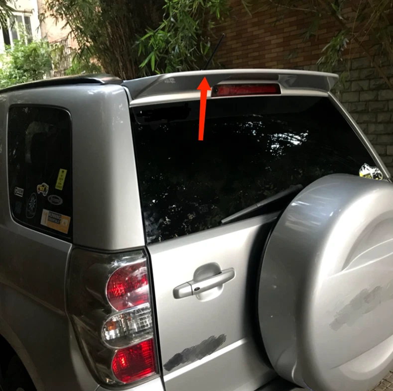 Alerón trasero trasero ABS plateado cola B para Suzuki Grand Vitara Escudo 2006-2013 Foto 3 de 4