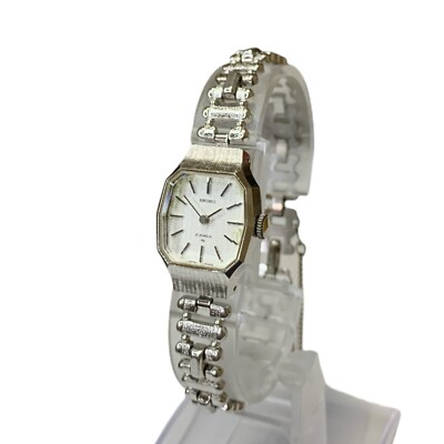 SEIKOadvan 21JEWELS希少品 SEIKO 21Jewels 11-4570 Manual Silver Case Silver Dial Women