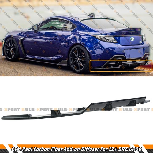 RS Style Carbon Fiber Rear Bumper Diffuser For 2022-2026 Subaru BRZ ...