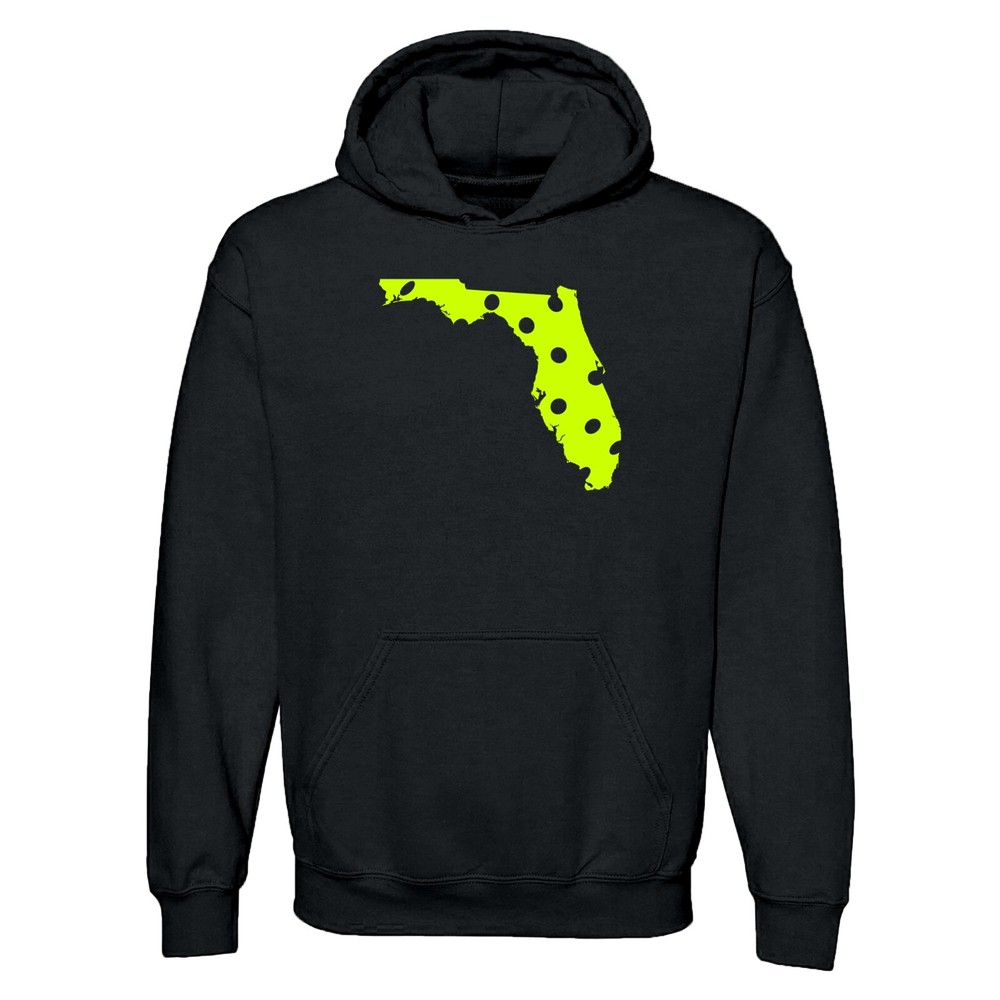 Pickleball State Florida Heavy Blend Hoodie - Black