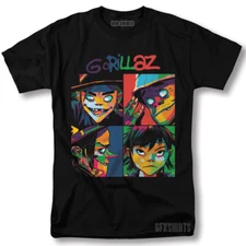 Gorillaz Shirt Demon Days Rock Merch Concert Tour Vntg Graphic T-Shirt