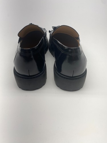 Marc Fisher LTD Womens Ozzie Kiltie Patent Leather Black Lug Loafer Sz 8.5 - Picture 7 of 9