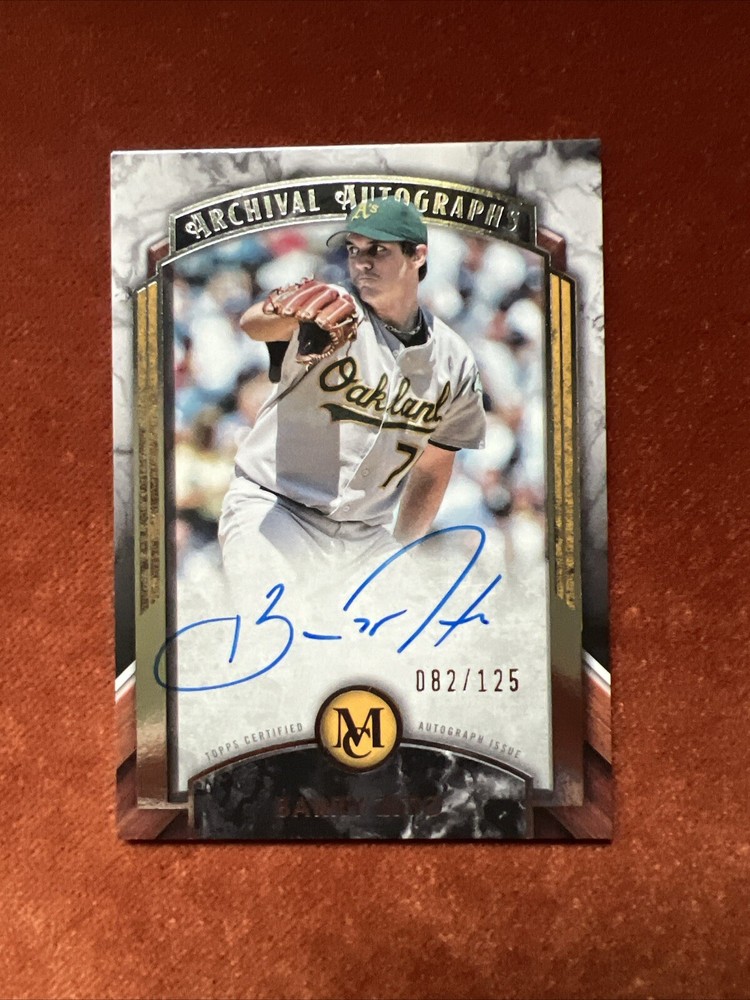 2022 Barry Zito 2022 Topps Museum Collection Auto 082/125 Oakland Athletics 🔥