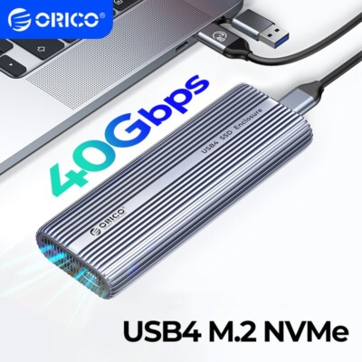 ORICO M.2 Gehäuse NVMe 8TB 40 Gbit/s mit Kabel kompatibel Thunderbolt 3/4 DHL