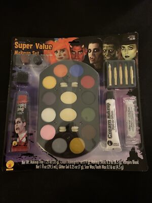 Super Value Family Makeup Kit Face Paint  Halloween Costume Accessory New Sealed