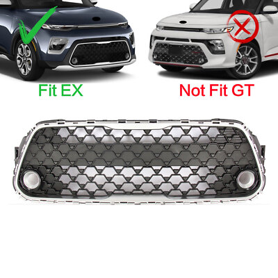 For 2020-2022 Kia Soul EX Front Bumper Lower Grille With Foglihgt Hole USA