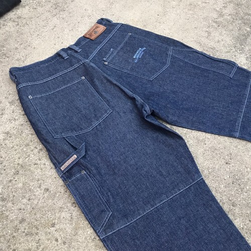 Vintage Rocawear Raw Blue Denim Baggy Carpenter Jeans Men’s 38x33 VTG 90s - Picture 6 of 9