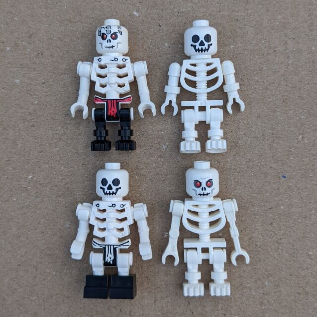 1 X Genuine Lego Skeleton MiniFigure For Halloween Monster Excellent Condition