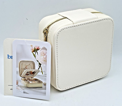 Brightroom Jewelry Accessory Box Zip Around Small Travel Case Sewing Kit NEW