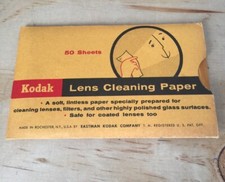 Kodak Lens Cleaning paper Cloth for camera lens vintage Genuine Advertising