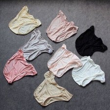 Ladies 100 Silk Knitted Briefs Panties Underwear Lingerie Knickers Breathable