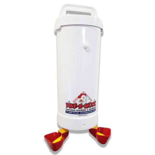 Chicken Feeder & Drinker Set + 2 Litre Drinker / Chook Waterer / Poultry Coop - Picture 3 of 10