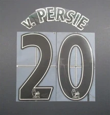 2007 - 2013 LEXTRA v.PERSIE 20 NAMESET 258MM LEXTRA BLACK OFFICIAL SPORTING ID