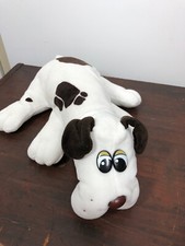 Vintage 1985 Large Pound Puppies White w/ Brown Spots Tonka 18  Plush Toy