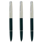3x Green HERO 616 Fountain Pens Classic Hooded Nibs Fine Collectors Gift Coveted