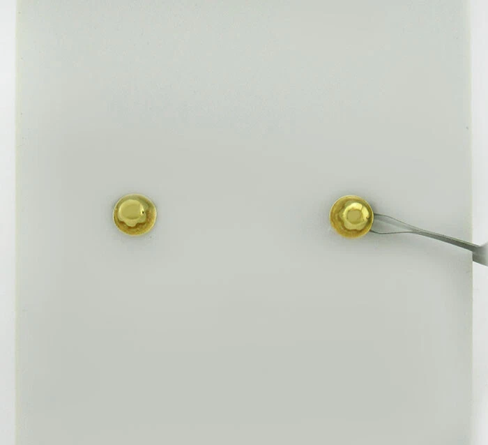 LAB CREATED RUBY & WHITE SAPPHIRE FLOWER STUD EARRINGS 14K GOLD-NWT - Image 2 of 3