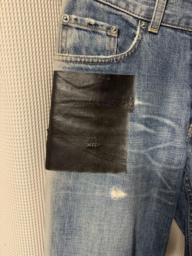 HELMUT LANG 03SS 本人期archive rubber denim - パンツ HELMUT LANG 03SS 本人期archive rubber denim - パンツ