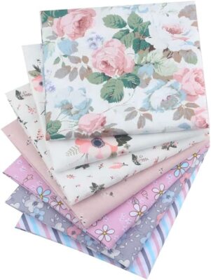 Bio Blumen 100 % Baumwolle Popeline Stoff weich Kleid Handarbeit Quilten Material 44''